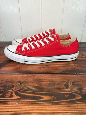 Converse Chuck Taylor All Star Low Top Sneakers – Red Canvas – Men’s 11